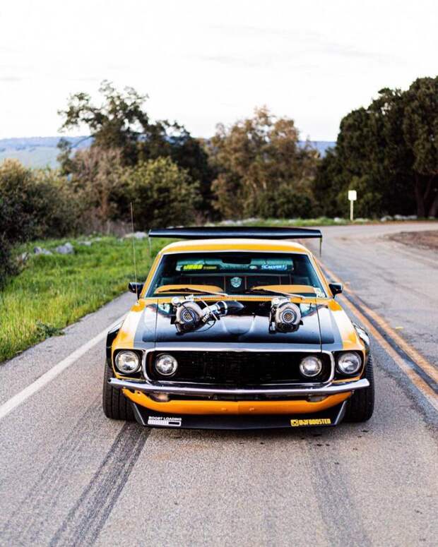 Классический Ford Mustang Twin-Turbo 1969 готов шокировать