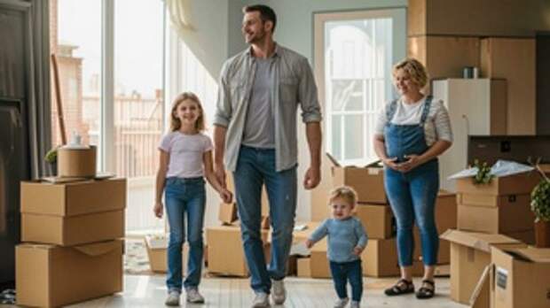 Семья, переезд / Изображение сгенерировано FusionBrain.AI / amic.ru