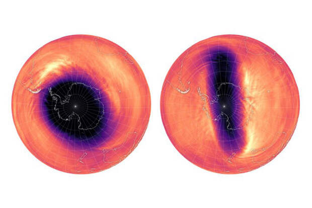 NASA: странный полярный вихрь над Антарктикой повлиял на стратосферный озон