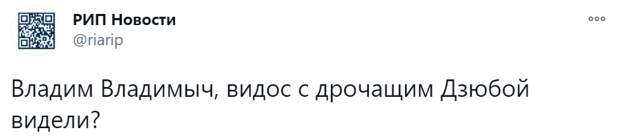 путин про дзюбу