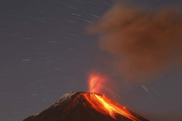Извержения вулканов в 2014 году вулкан, извержение, природа