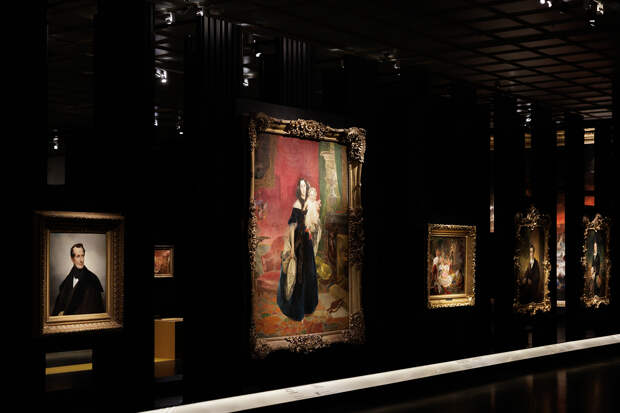 Экспозиция выставки «Карл Брюллов. Рим — Москва — Петербург»