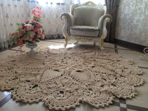 Ковры из шнура своими руками: схемы и техники (54 фото)