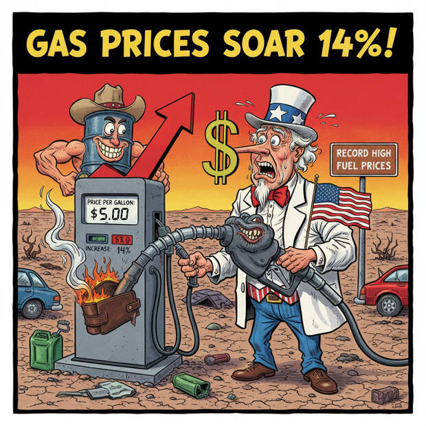 Бензин в США подорожал на 14% за неделю до рекордного уровня