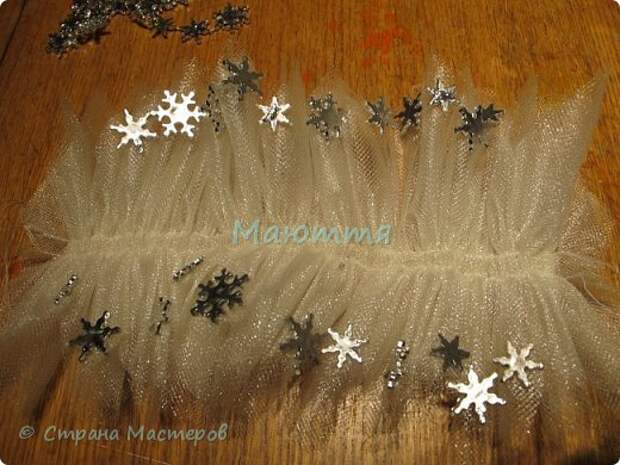 Гардероб Мастер-класс Новый год Шитьё Корона для Снежинки Ткань фото 8