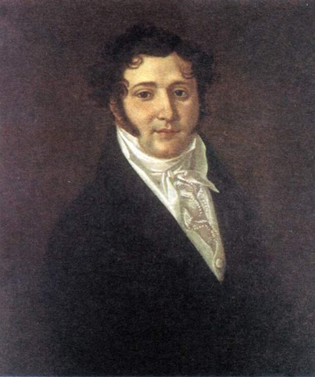 12. Лермонтов Ю.П. , отец поэта. Портрет работы неизвестного художника. 1810-е гг..jpg