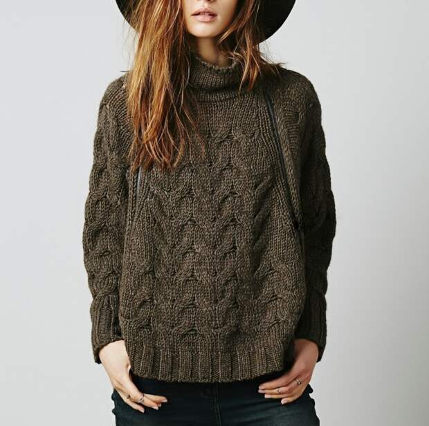 Пончо свитер Free People (Diy)