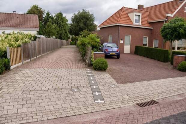 Необычная граница между Бельгией и Голландией Бельгия, голландия, граница