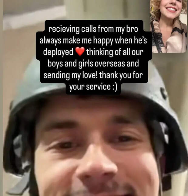 Актриса Сидни Суини выложила фото брата, который служит в войсках США