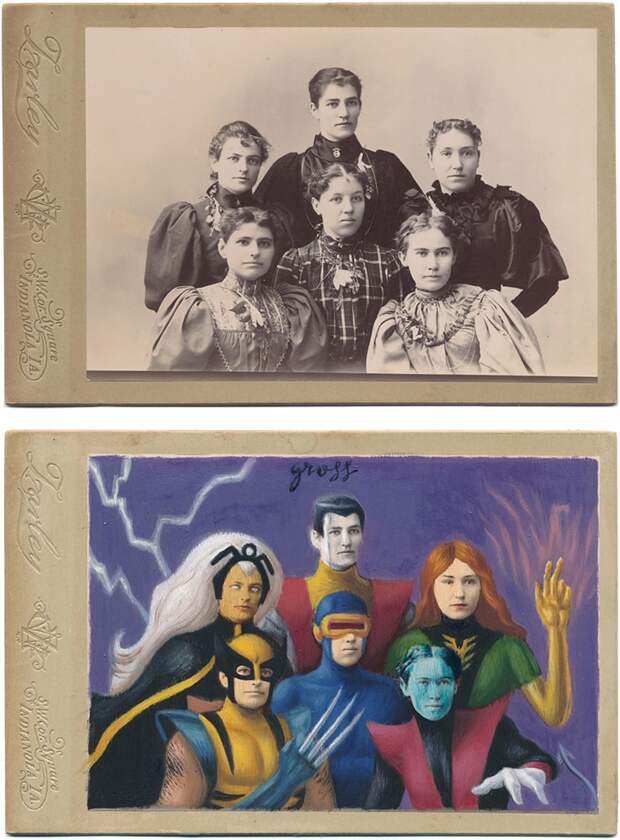 Викторианские супергерои: художник добавляет поп-культуру на старинные фото