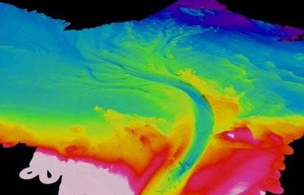 Под водой: подводная река.