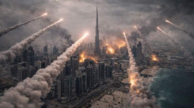 Ракетная атака / Изображение сгенерировано ИИ ChatGPT / amic.ru