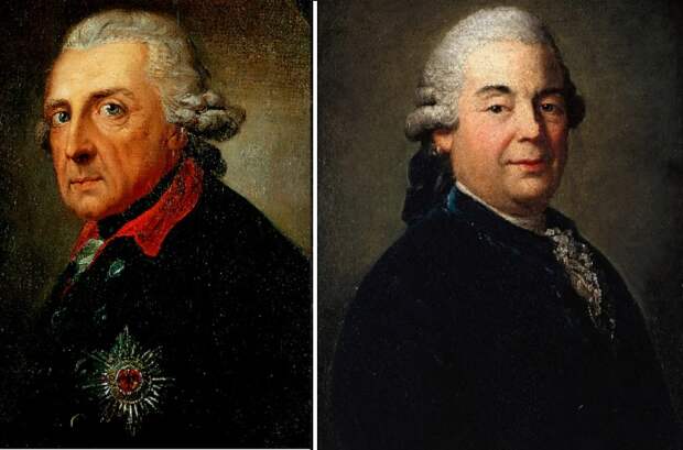 Портрет Фридриха II, короля Пруссии. (1781 год). 62 см х 51 см. Дворец Шарлоттенбург. / Портрет бургомистра Боцена Готлоба Августа Херинга. Художник: Anton Graff. Портрет Фридриха II, короля Пруссии. (1781 год). 62 см х 51 см. Дворец Шарлоттенбург. / Портрет бургомистра Боцена Готлоба Августа Херинга. Художник: Anton Graff.