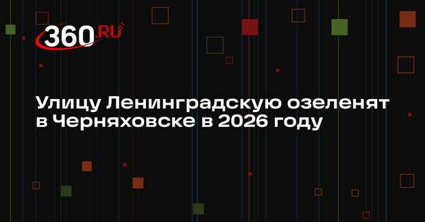 Улицу Ленинградскую озеленят в Черняховске в 2026 году