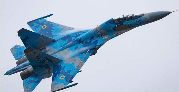Истребитель Су-27 ВВС Украины.