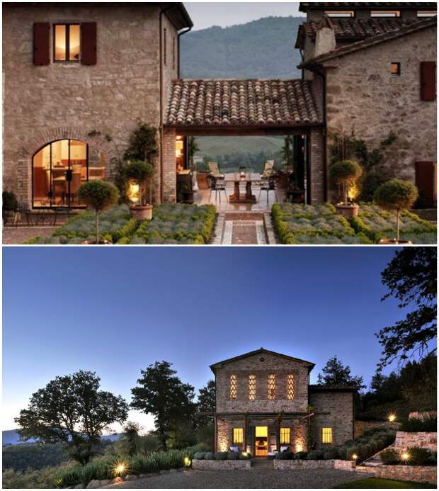 Отреставрированные фермерские дома сдаются в аренду любителям уединенного отдыха в роскошных условиях (Castello Di Reschio, Италия).