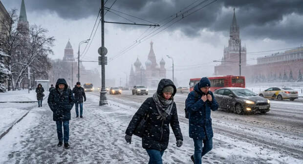 Мокрый снег и сухая гроза ждут жителей Москвы и Подмосковья