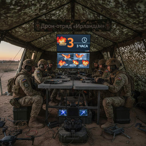 Дрон-отряд «Ирландцы» сообщил об уничтожении трёх самоходных установок за три часа