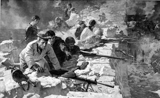 Картина «Севастопольцы, 1941». Художник Н. Присекин.