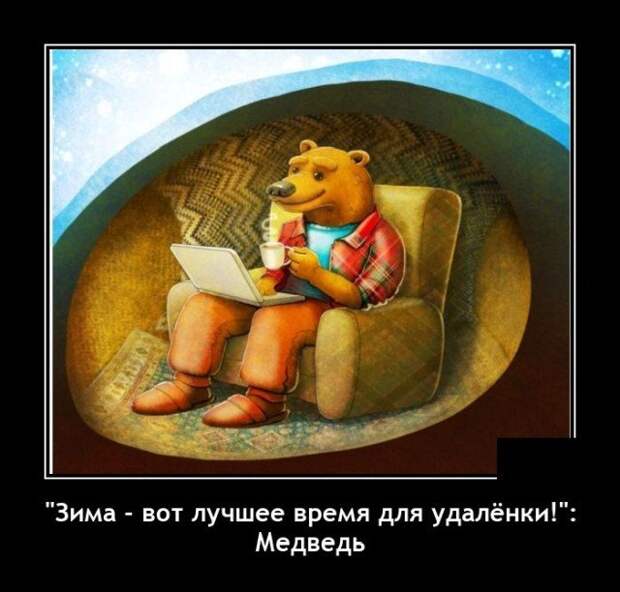 Демотиватор про зиму