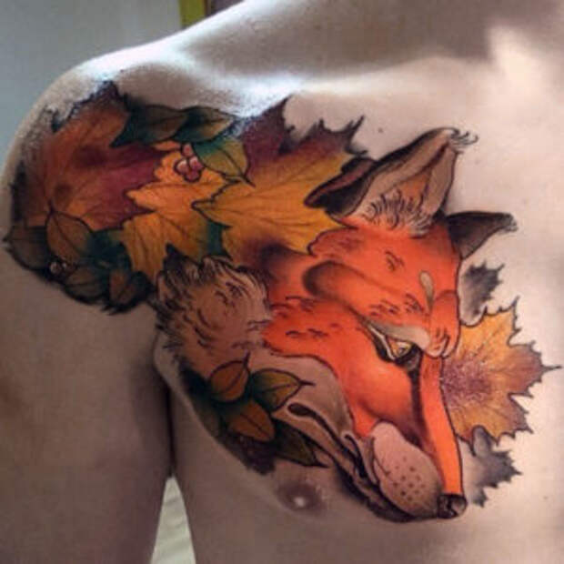 Значение татуировок лисицы для девушек и мужчин