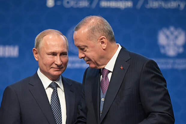 Владимир Путин и Реджеп Тайип Эрдоган