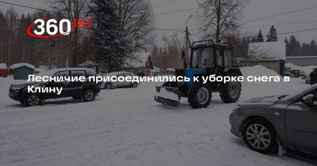 Лесничие присоединились к уборке снега в Клину