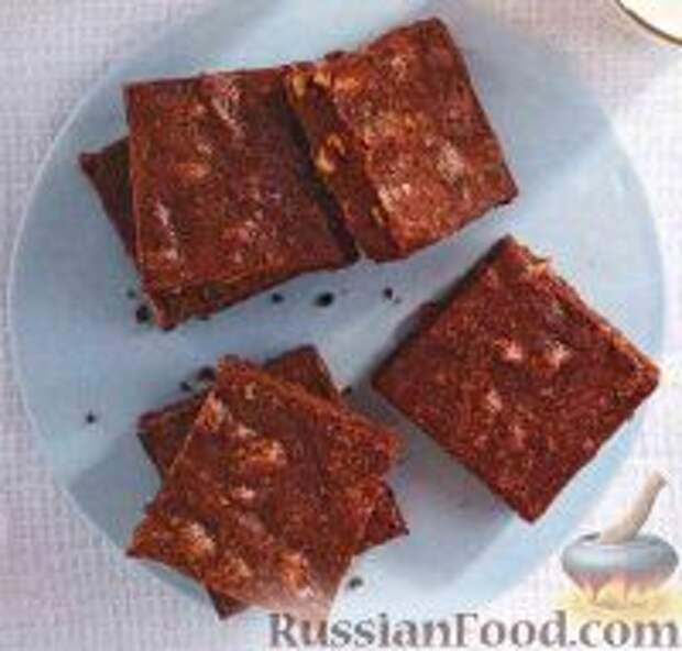 Фото к рецепту: Шоколадные брауни со вкусом бурбона