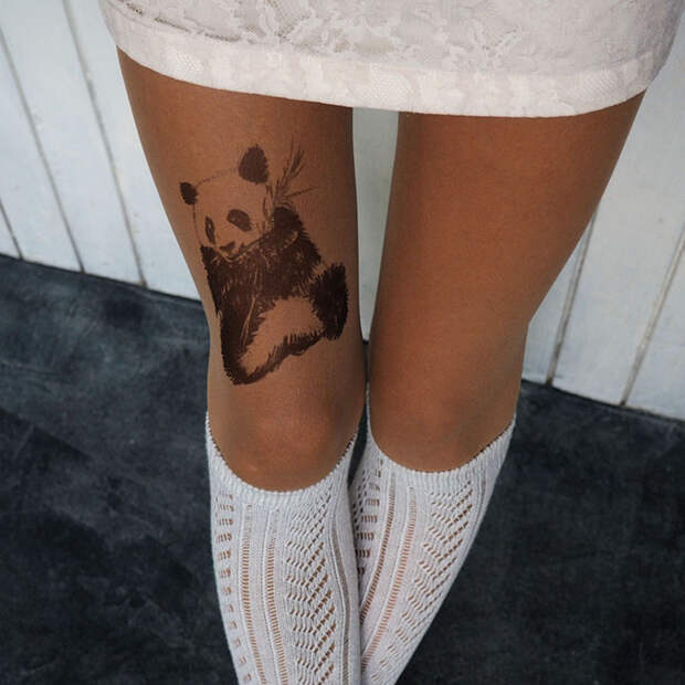 Panda Tattoo Tights