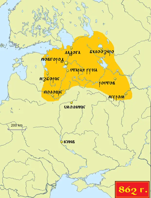 Русь при вещем олеге карта