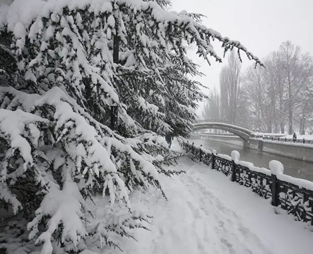 Зимний характер погоды: в Крыму ожидаются снег и сильный ветер