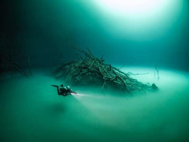 Загадочное «озеро» в затопленной пещере озеро, факты