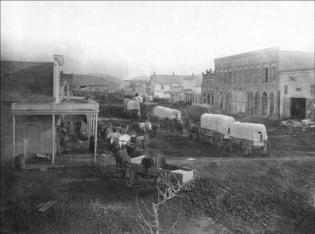 Грузовые Вагоны на территории Монтаны 1872