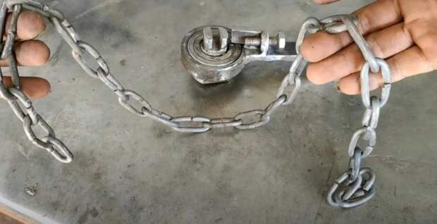 Простой способ изготовления металлической цепи