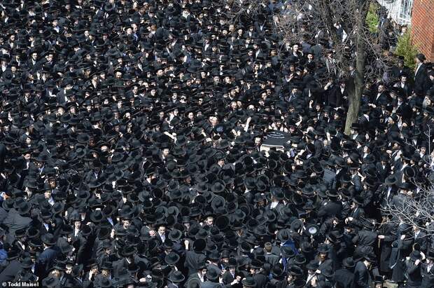 100 тысяч евреев-хасидов вышли на улицы Бруклина