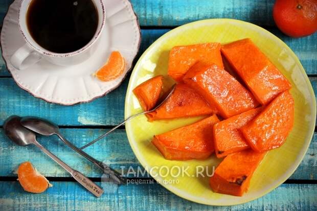 Рецепт тыквы запеченной в духовке кусочками