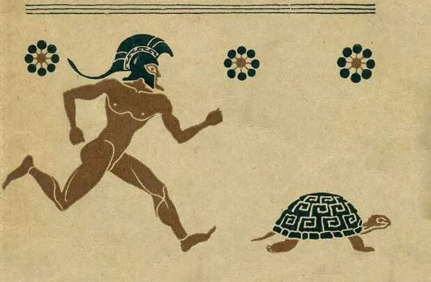 Древнегреческий воин никогда не обгонит медлительное животное, если в начале бега оно будет впереди / Фото: i.ytimg.com