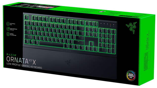 Razer представила игровую низкопрофильную механо-мембарнную клавиатуру Ornata V3
