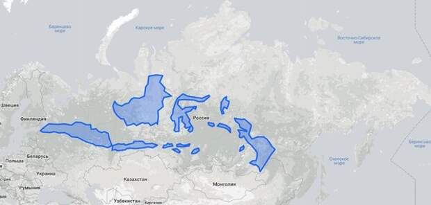 Индонезия и Россия. Сравнение в одинаковых масштабах