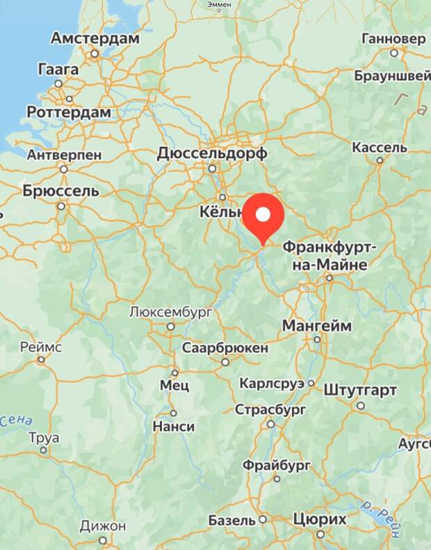 Кобленц на карте 