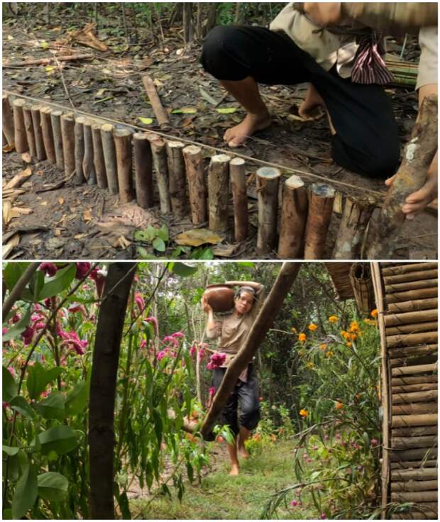 Декоративный забор, цветы и зеленая травка станут украшением двора. Декоративный забор, цветы и зеленая травка станут украшением двора.