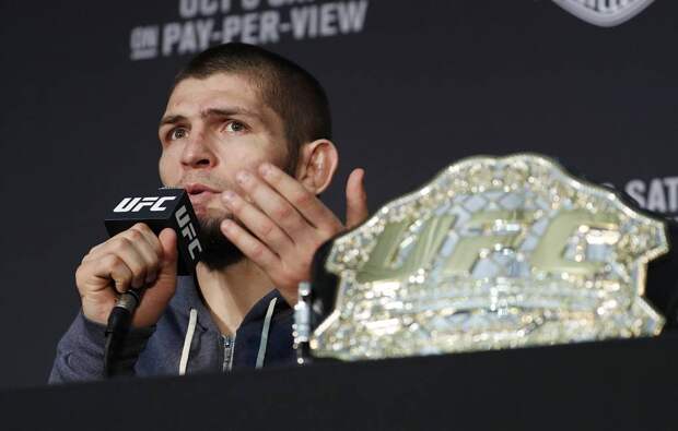 Хабиб Нурмагомедов AP Photo/John Locher