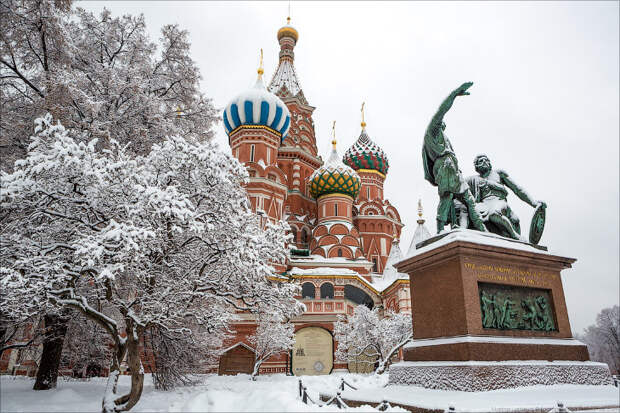 Москва после снегопада