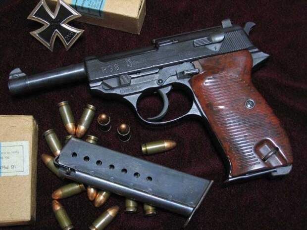 Пистолет Walther P38-17 фото- Пистолет Walther P38-17 фото-