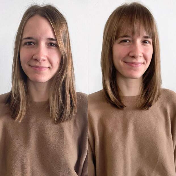 До и после челки: фото 12