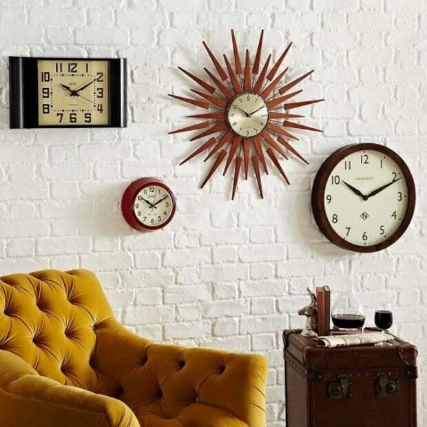 Настенные часы (160 фото): интерьерные часы на стену от Rhythm и ...