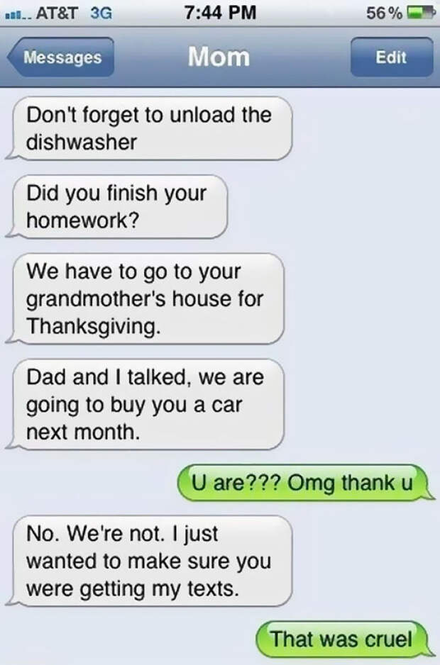 Funny Mom Text