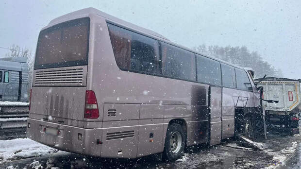 Один человек погиб при столкновении автобуса и грузовика в Подмосковье