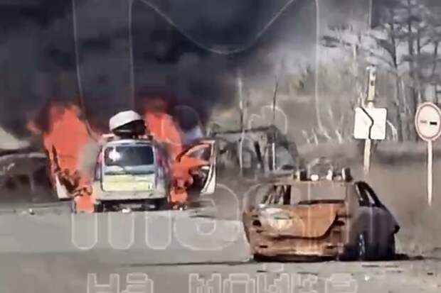 Mash: дрон-камикадзе уничтожил авто питерского бизнесмена в Херсонской области