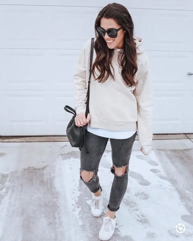 толстовка с джинсами фото 9